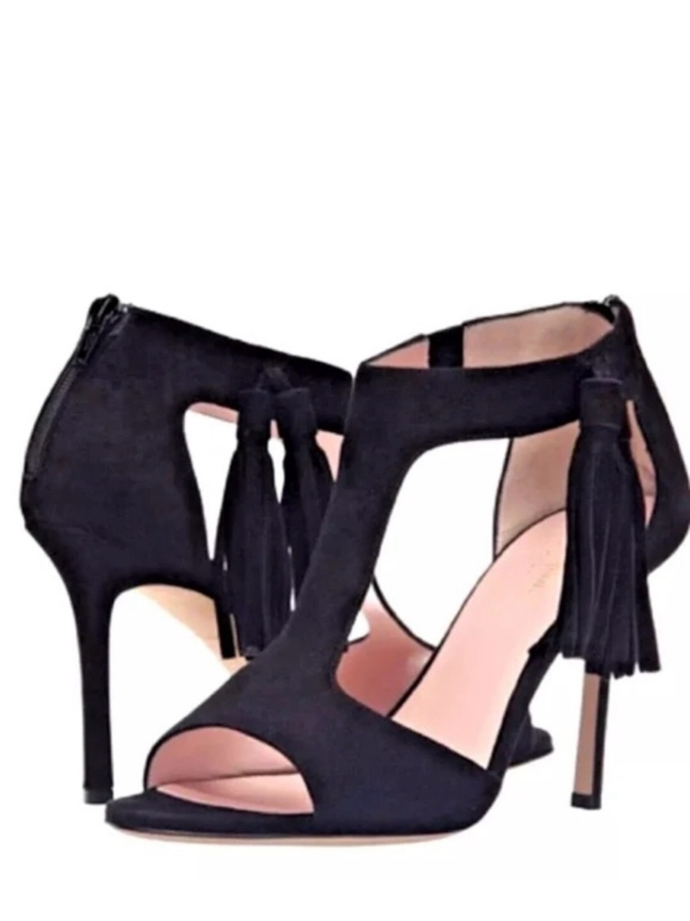 Kate Spade Inga Black Tassel High Heel